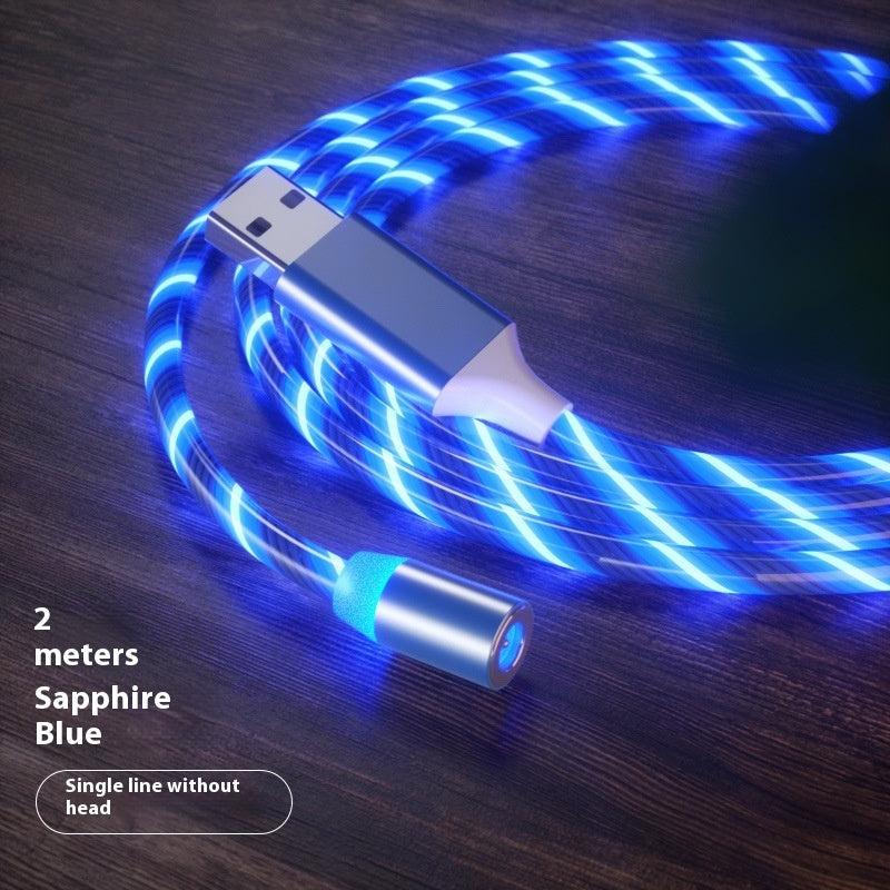 Magnetic Charging Cable Streamer Fast Charging Cable Lighting Micro USB Cable LED Magnet Charger Type-C Cable – Premium 0 | RICALOUX