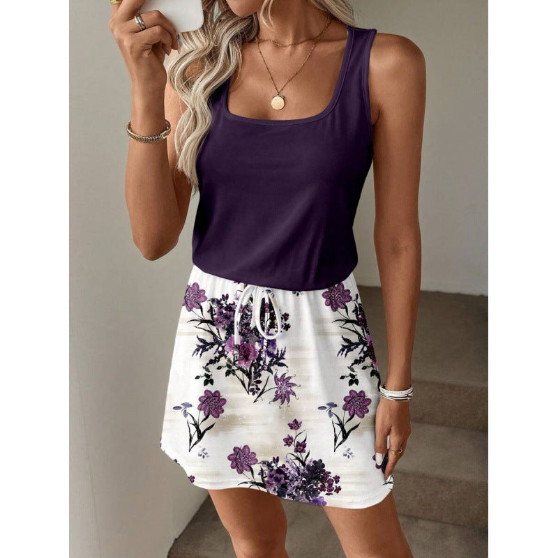 Ethnic Bohemian Crew-Neck Sleeveless Dress For Women by Ricaloux