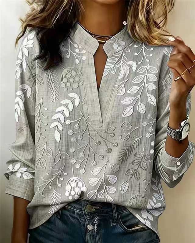 Pullover Versatile Spring Summer Long-sleeve Blouse Top – Premium 0 | RICALOUX