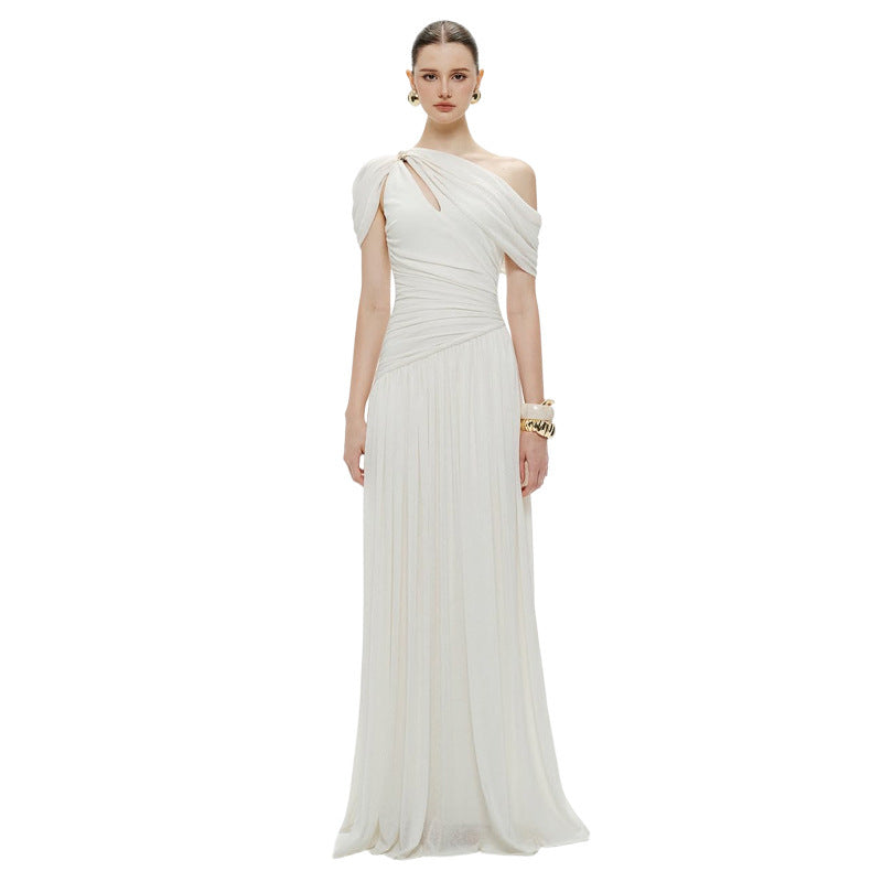 Womens French-style Off-shoulder Casual Dress by Ricaloux