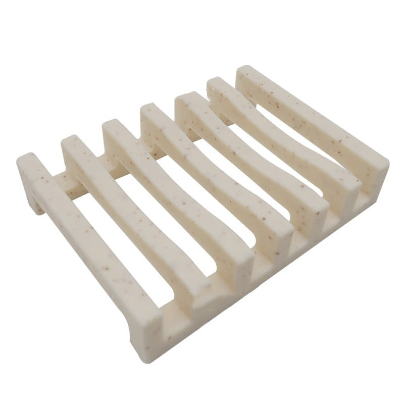 Creative Silicone Drain Soap Box Soap Box Soap Holder Silicone Draining Portable by Ricaloux