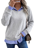 Stylish Casual Lapel Mock Two-piece Hoodie – Premium 0 | RICALOUX