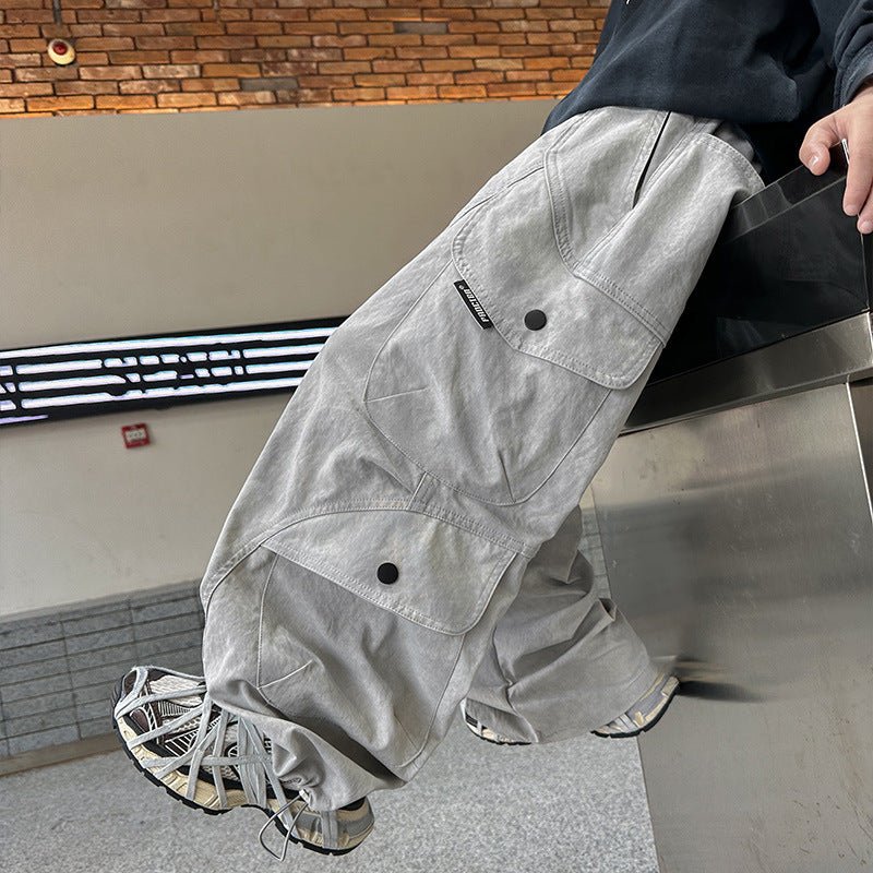 Boys Spring Clothing New Cargo Pants Trendy Handsome - RICALOUX