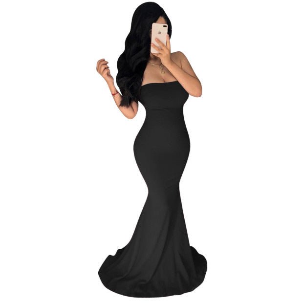 Strapless backless maxi skirt - RICALOUX