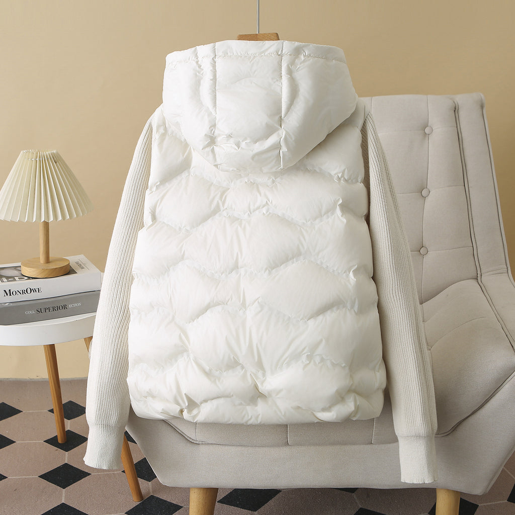 Plus-size Short Down Jacket With Patchwork Sleeves – Premium 0 | RICALOUX