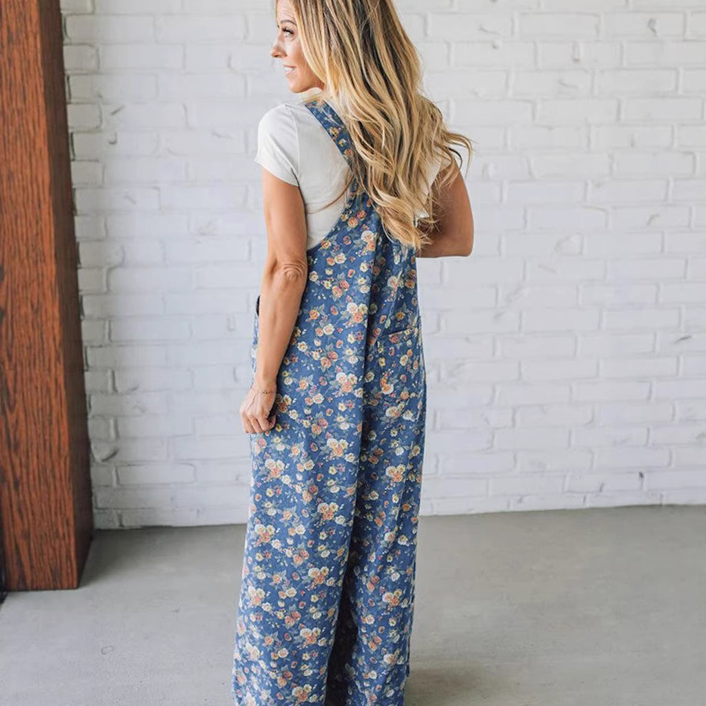 Fashionable And Versatile Printed High-waisted Jumpsuit For Women – Premium 0 | RICALOUX