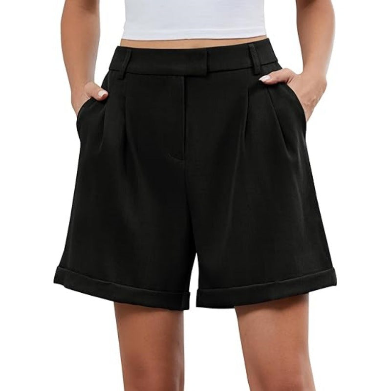Womens Summer Elastic Business-Formal Shorts – Premium 0 | RICALOUX