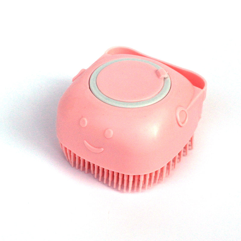 Silicone Dog Bath Massage Gloves Brush Pet Cat Bathroom Cleaning Tool Comb Brush For Dog Can Pour Shampoo Dog Grooming Supplies by Ricaloux