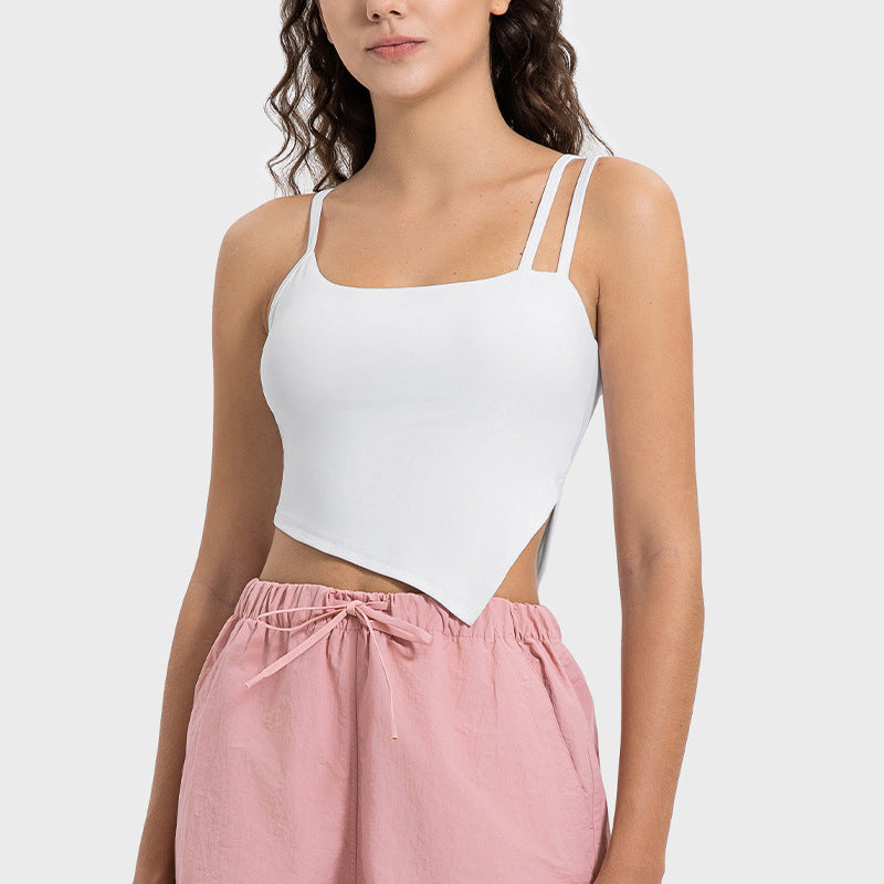 Women's Summer Yoga Tank Top With Built-in Bra For Back Support, Side Boob Coverage, And Lift - High-Quality Sports Sleeveless Shirt – Premium 4 | RICALOUX