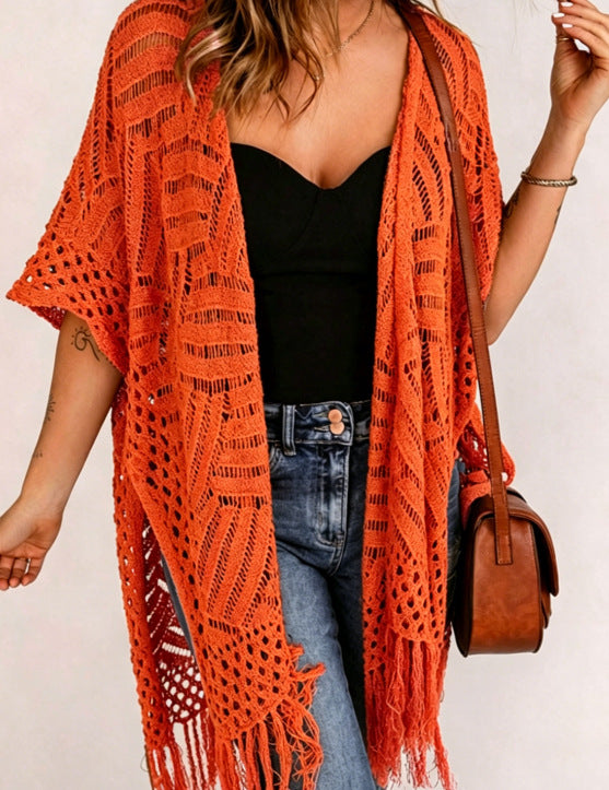 Outdoor Beach Vacation Sun-protection Knitwear by Ricaloux