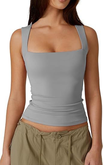 Basic Fitted Sleeveless Tank Top For Women by Ricaloux