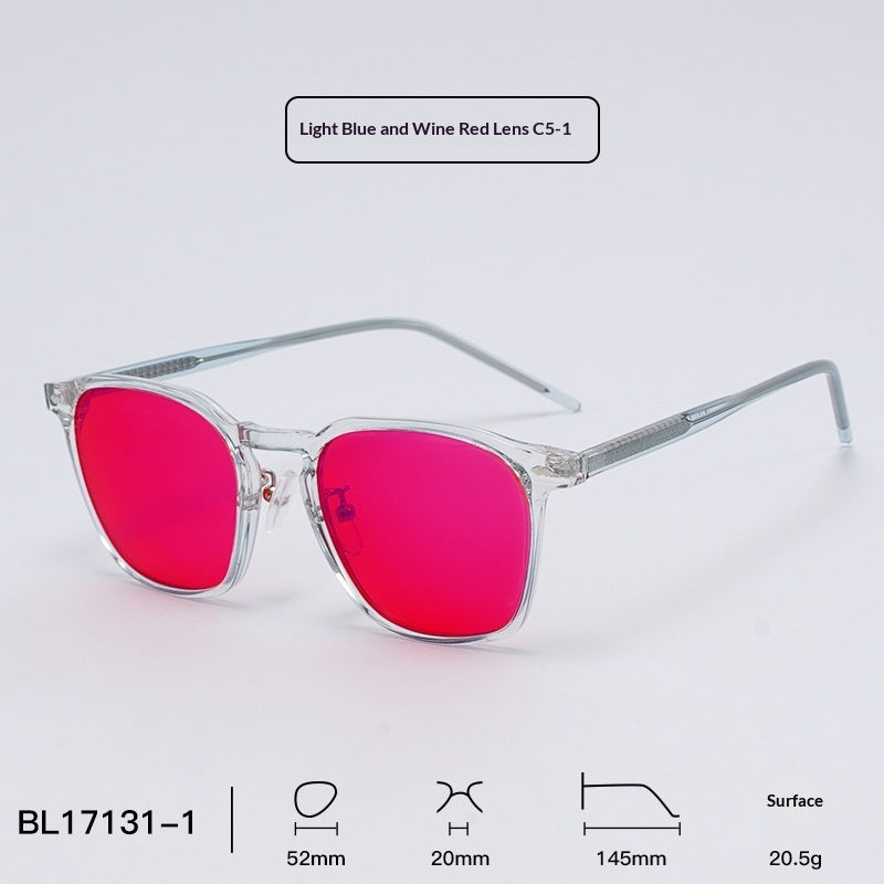 Orange Colored Glasses Anti Blue Light Eye Protection AR Anti Reflective Film by Ricaloux
