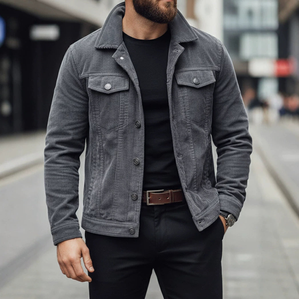 Mens Jacket Workwear Casual Outerwear by Ricaloux