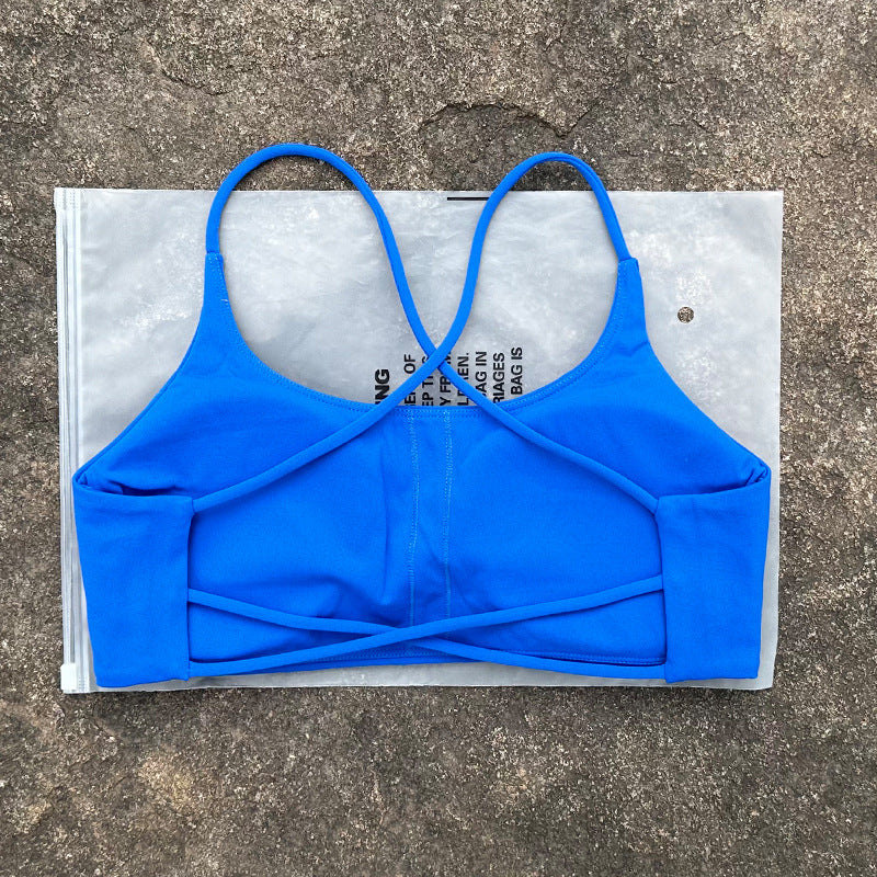 New Womens Shock-resistant, Quick-drying Sports Bra And Workout Top by Ricaloux