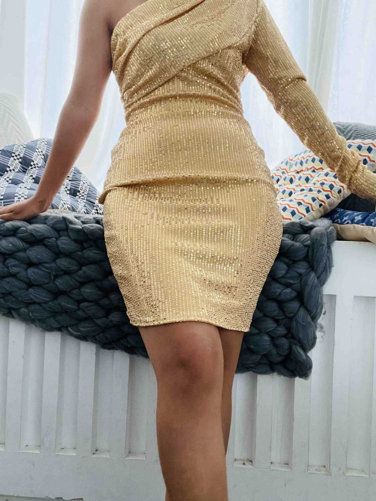 European And American Style Chic Commuter Sequined Pullover Bohemian Dress – Premium 0 | RICALOUX