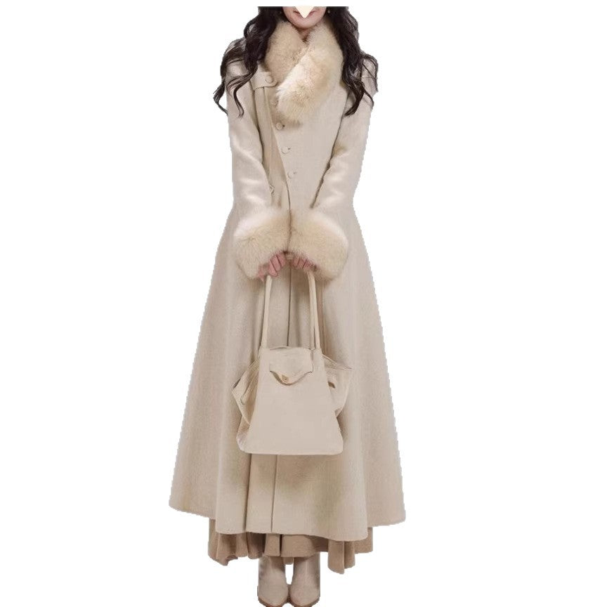 Cinched-waist Double-faced Wool Coat For A Princess by Ricaloux