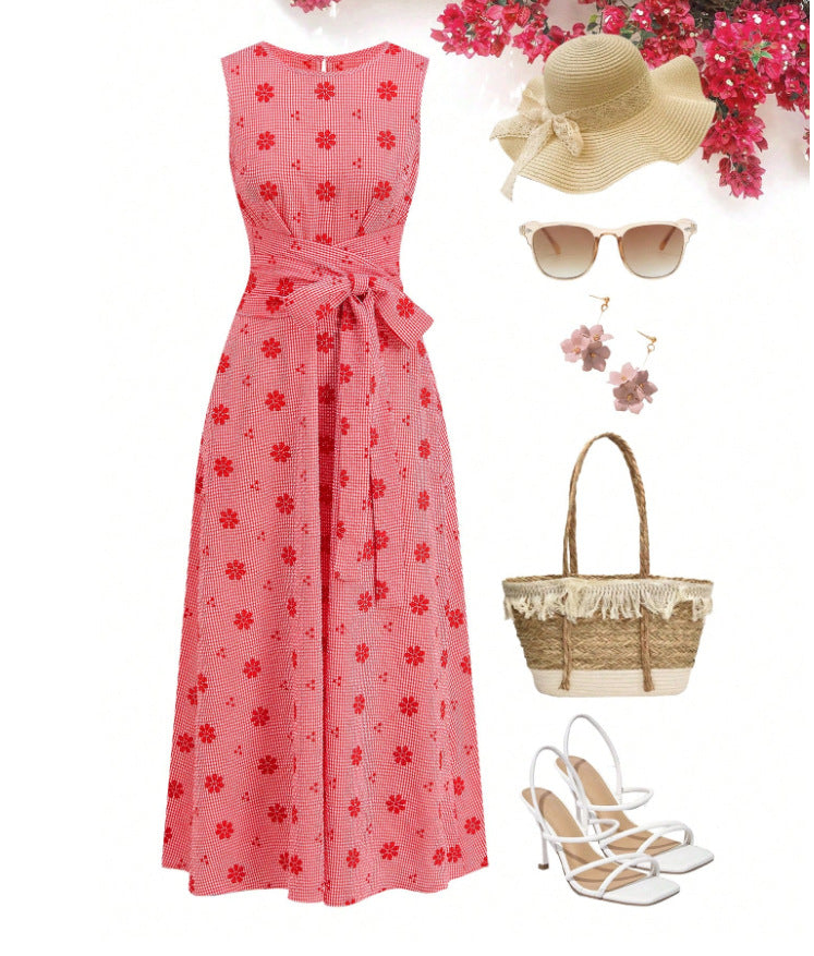 Bohemian Romantic Floral Resort Style French Inspired New Dress by Ricaloux