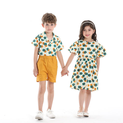 Boys' Shirt Printed Short-sleeved Breathable Children's Shirt Cute Baby Boys' Clothing - RICALOUX