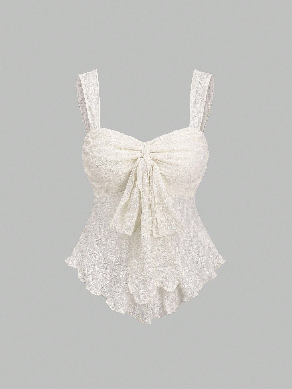 French-style Solid-color Lace Jacquard Camisole Top – Premium 0 | RICALOUX