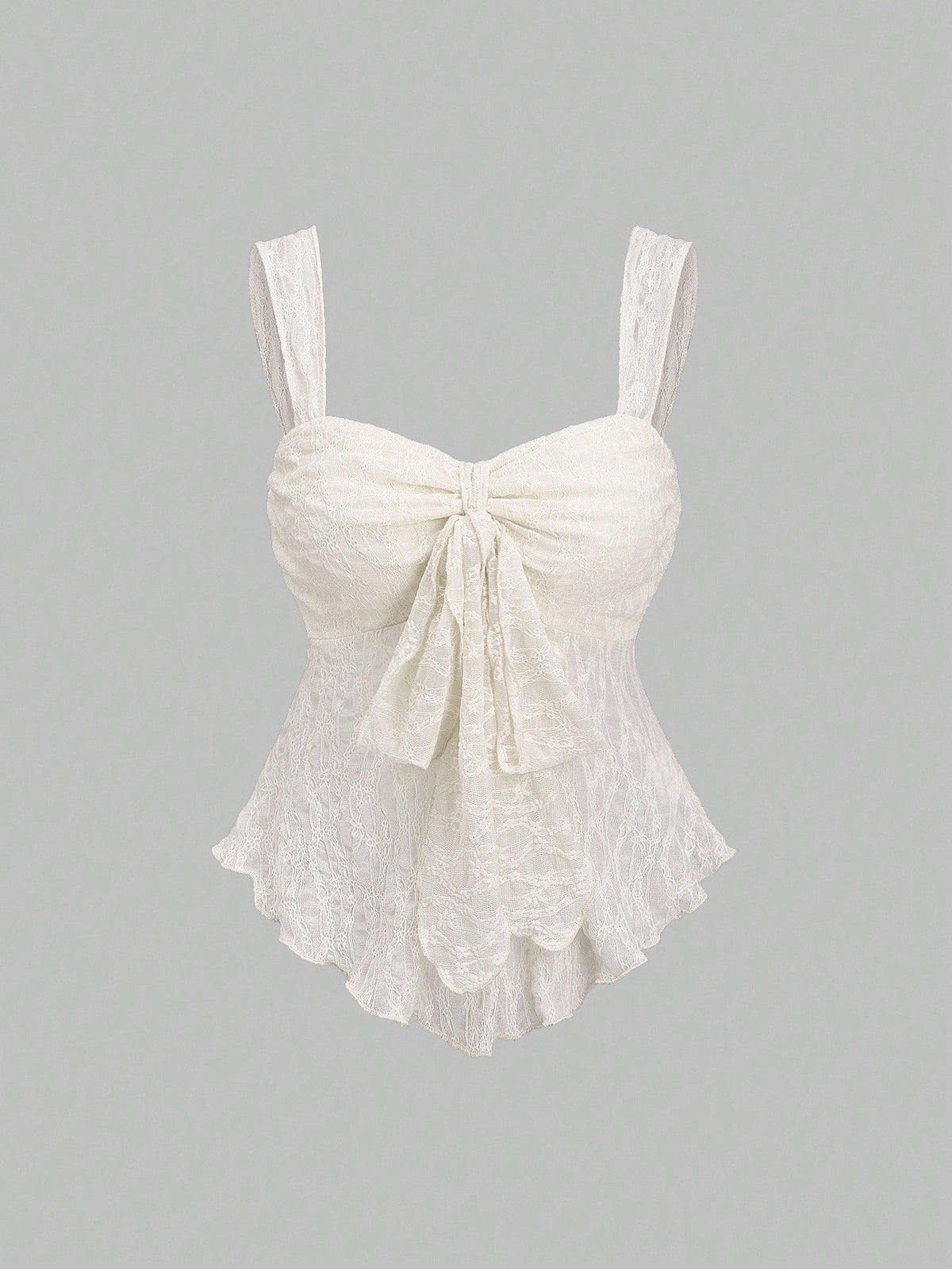 French-style Solid-color Lace Jacquard Camisole Top – Premium 0 | RICALOUX