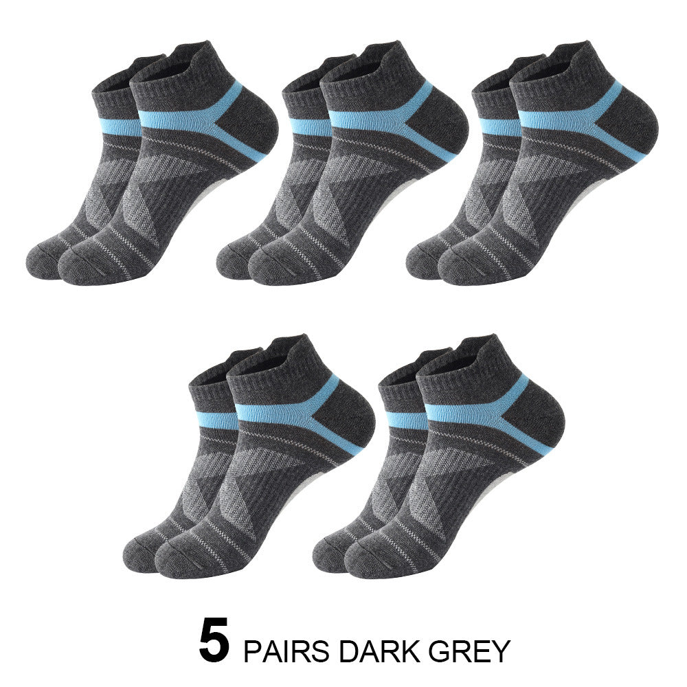 Short Cotton Socks Sweat-absorbent And Odor-resistant Mens Running Sport Socks – Premium 0 | RICALOUX