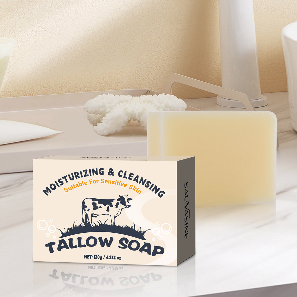 Tallow Soap Tallow Soap 120g Moisturizing by Ricaloux