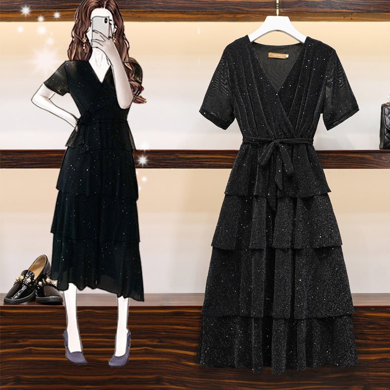 Sexy dress, V-neck dress, cupcake dress - RICALOUX