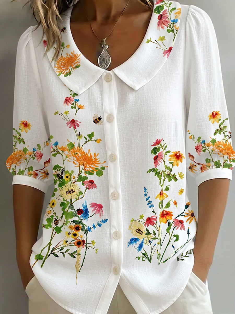 Womens Casual Fashion Printed Short-sleeve Top – Premium 0 | RICALOUX