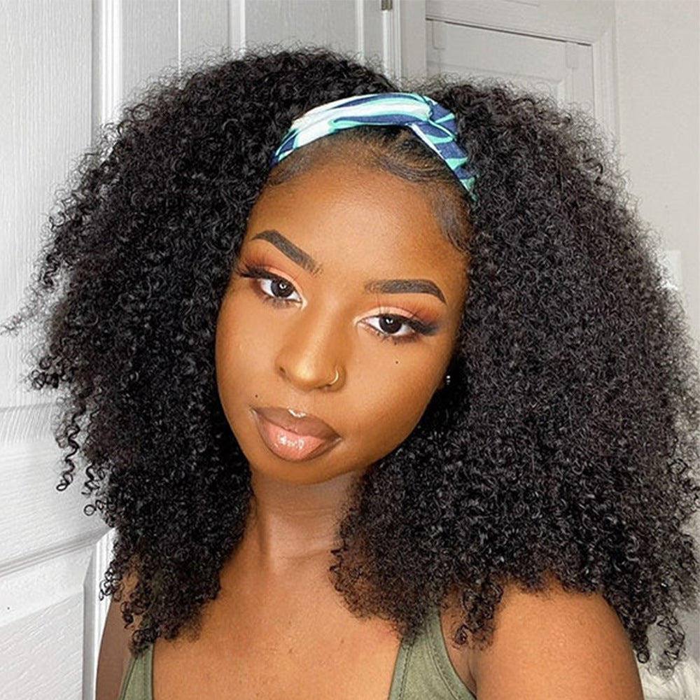 200 Curly Headbandwig Human Hair Wigs – Premium 0 | RICALOUX