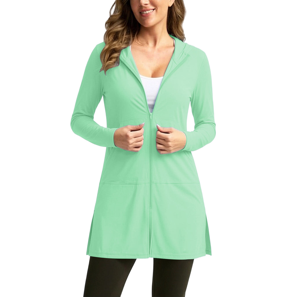 Plus-size Ice-silk Sun-protective Clothing For Women Thin Breathable And UV-blocking – Premium 0 | RICALOUX