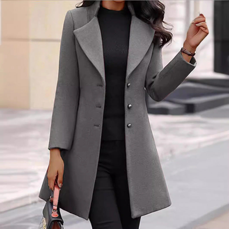 Women's Winter Wool Coat - Classic Warm Long Overcoat for Cold Weather – Premium 0 | RICALOUX