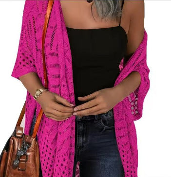 Outdoor Beach Vacation Sun-protection Knitwear by Ricaloux
