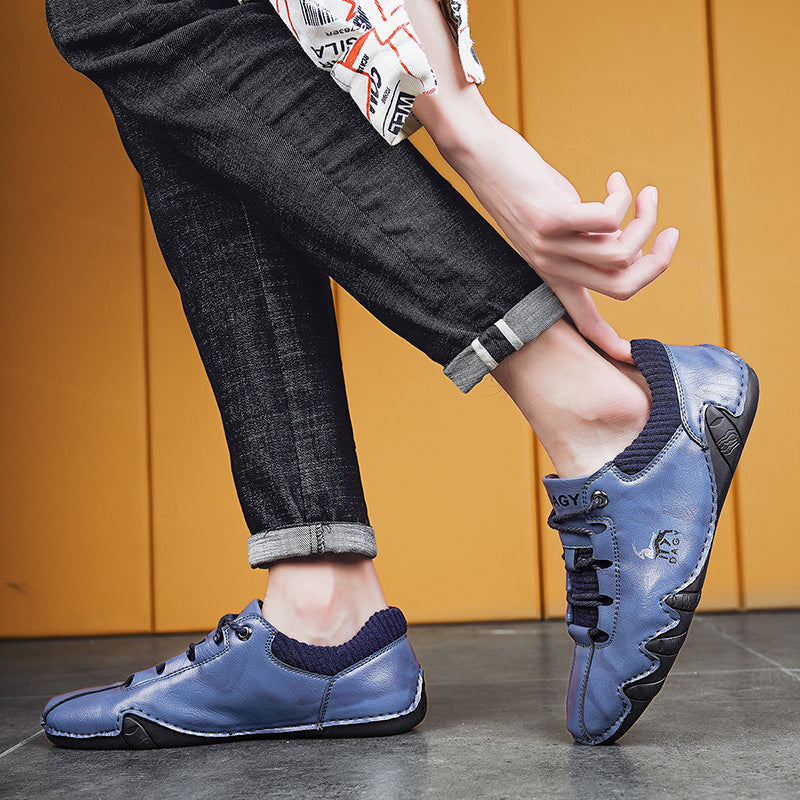 High Quality Men Sneakers Fashion Lace-up Flats Shoes by Ricaloux