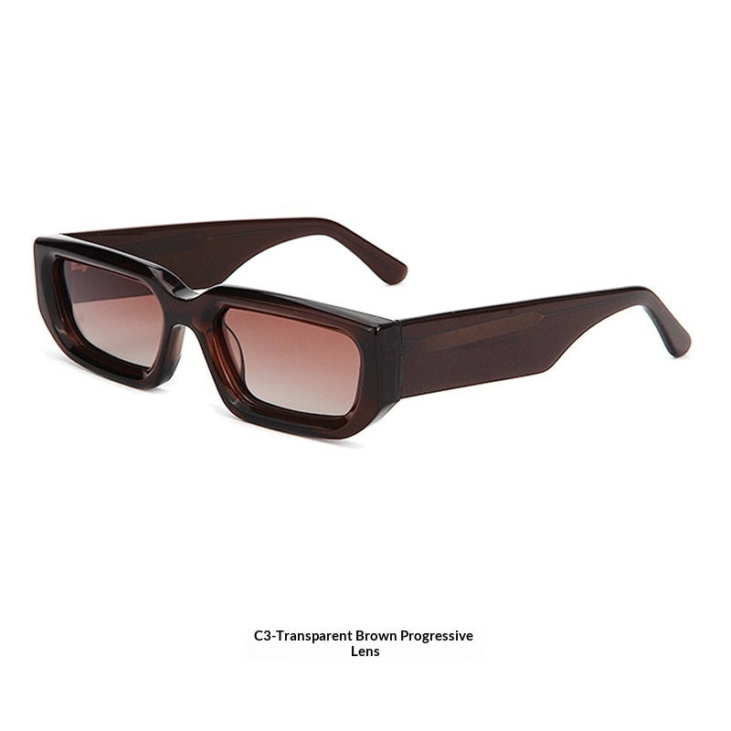 New Trendy European And American-style Sunglasses With A Square Frame And Wide Temple Arms by Ricaloux