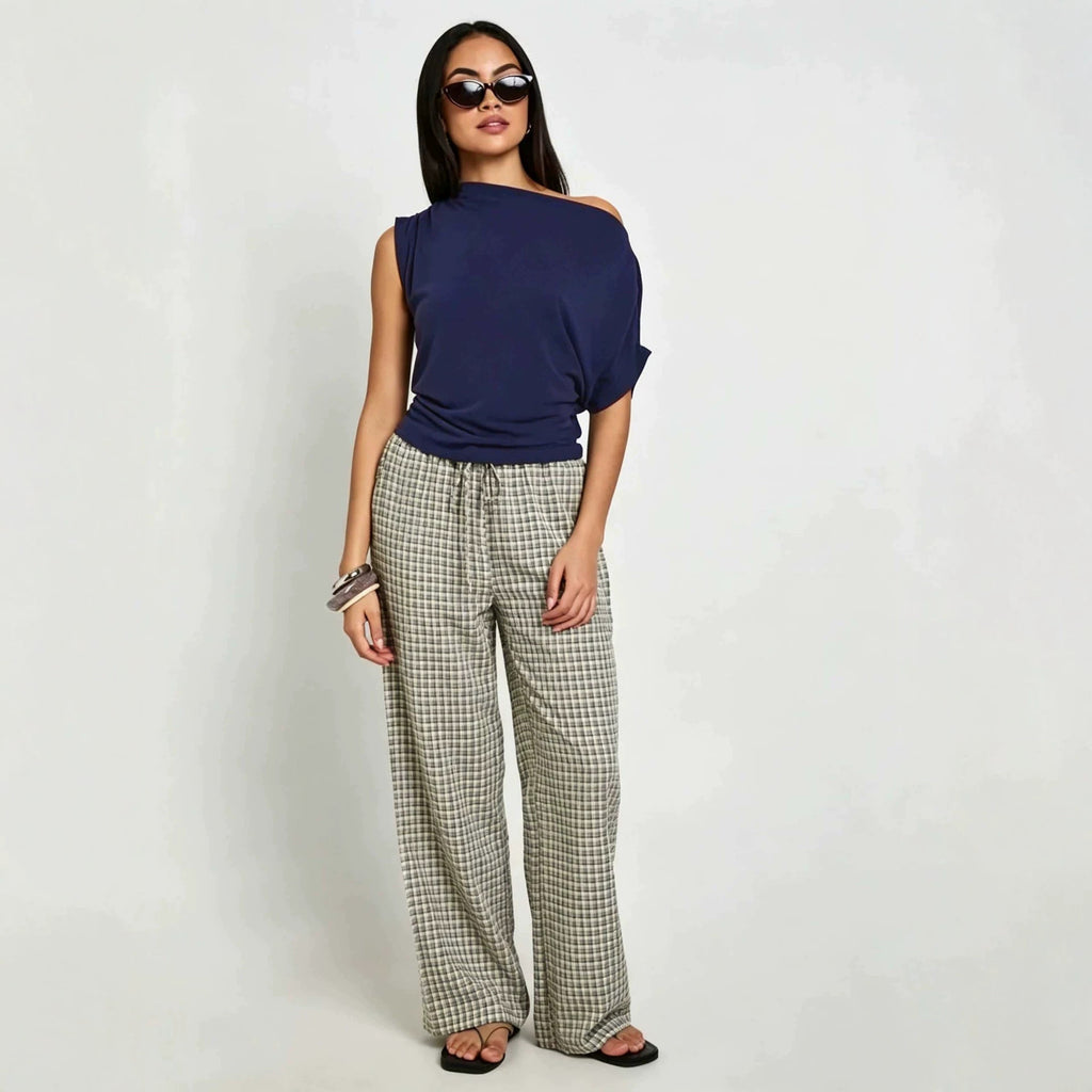 Summer Laid-back Off-shoulder Sleeveless Top by Ricaloux