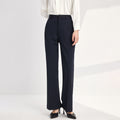 Wide-leg Straight-cut Draped Palazzo Pants With A Slight Flare At The Hem – Premium 0 | RICALOUX