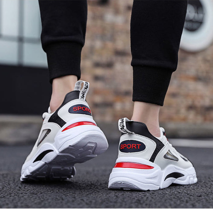 White Sneakers Men Non Slip Walking Running Shoes Sports – Premium 4 | RICALOUX