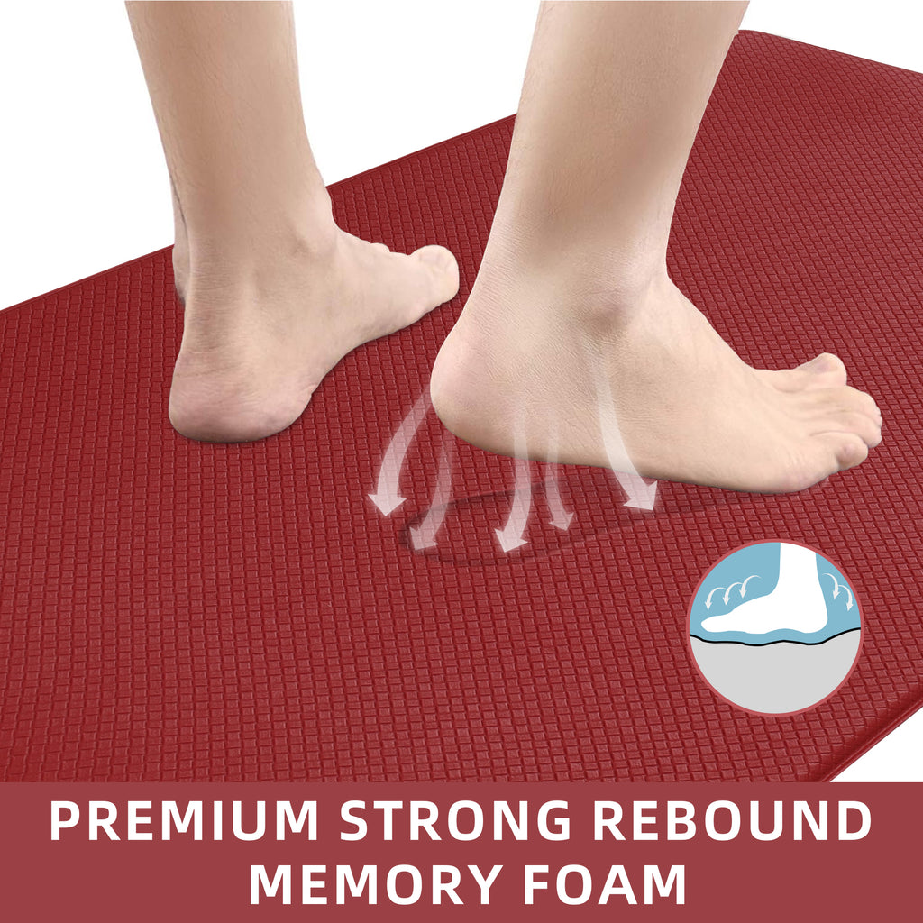 Kitchen Floor Mat Two-piece Set Of Non-slip, Waterproof And Easy To Scrub For Home, Kitchen - RICALOUX