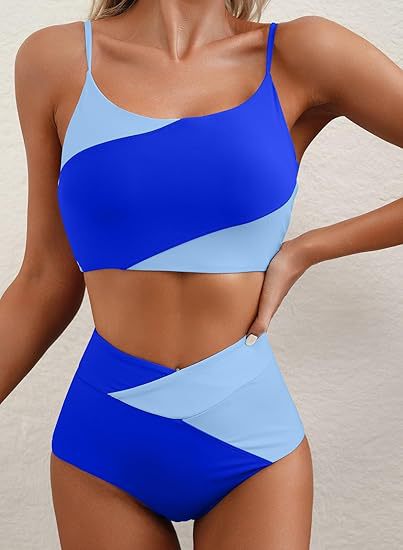 Cropped Color-blocked Slim-fit Inner Top - RICALOUX