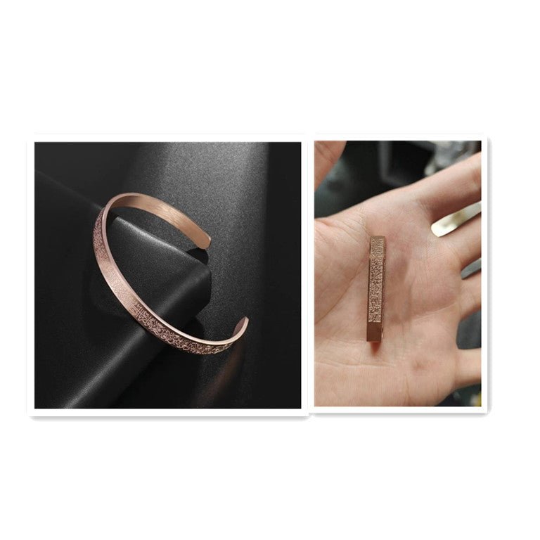 Stainless Steel Arabic Disc Necklace Bracelet - RICALOUX