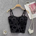 French-style Vintage Rose-print Top by Ricaloux