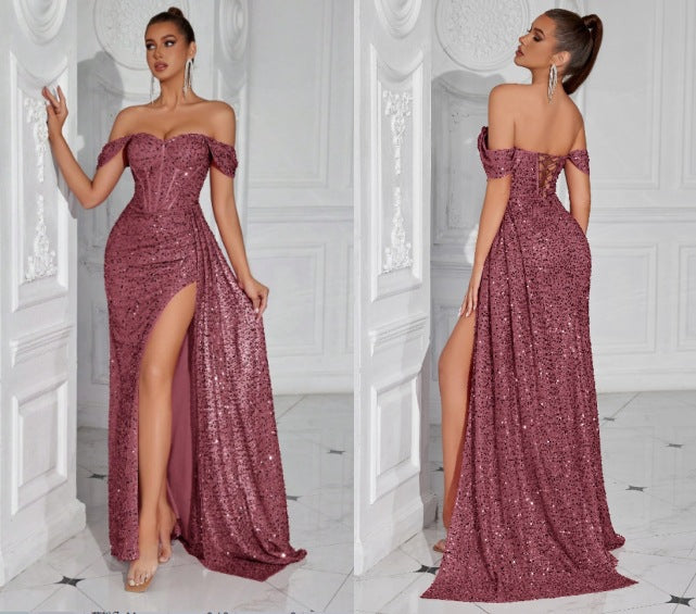 Best-selling Beaded Strapless Sexy Dress For Women – Premium 0 | RICALOUX