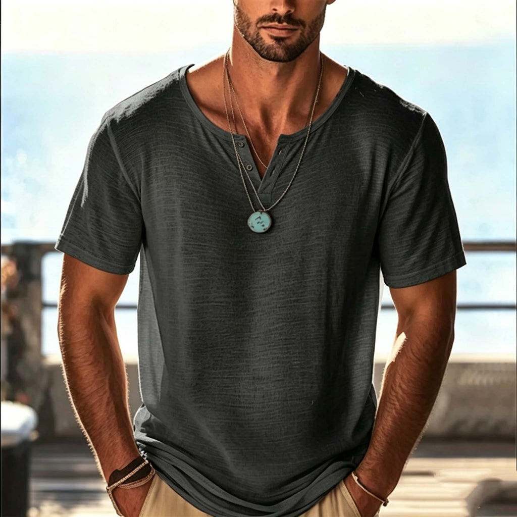 Multicolor Solid-color Summer Mens Short-sleeve Clothing – Premium 0 | RICALOUX
