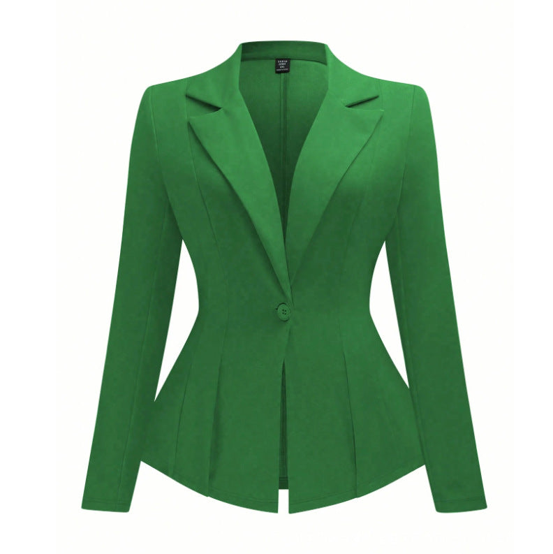 Plus-size Solid-color Belted Suit European And American Style – Premium 0 | RICALOUX