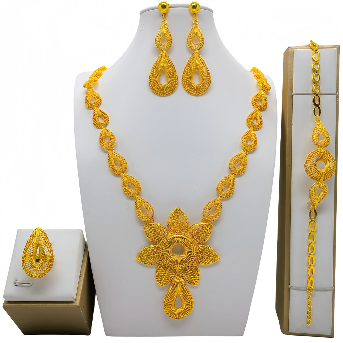 Jewelry Suit Bridal Gift For Women Wedding Decoration by Ricaloux