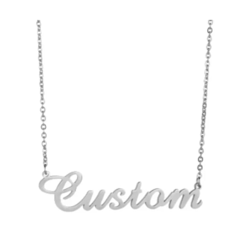 Stainless Steel Customized Various Sign Name Necklace Custom Butterfly Heart Nameplate For Women Girls Christmas Gift - RICALOUX
