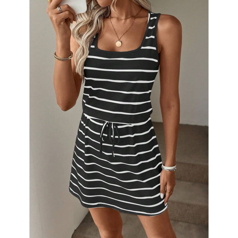 Ethnic Bohemian Crew-Neck Sleeveless Dress For Women by Ricaloux