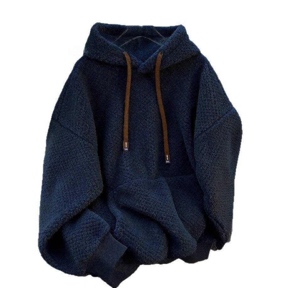 Womens Fleece-lined Thickened Hooded Sweatshirt by Ricaloux