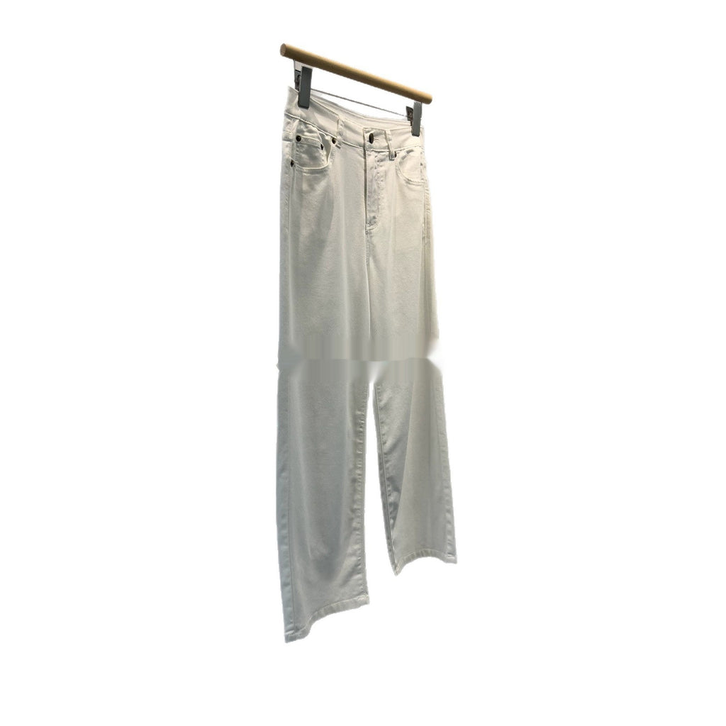 Summer White Cropped Denim Jeans – Premium 0 | RICALOUX