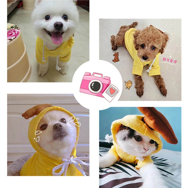 Cute Fruit Dog Clothes For Small Dogs Hoodies Winter Warm Fleece Pet Clothing Puppy Cat Costume Coat For French Chihuahua Outfit - RICALOUX